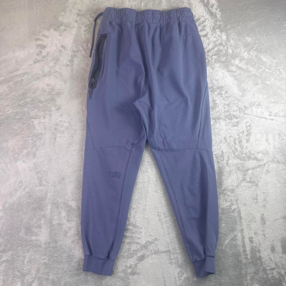 Nike Joggers Sweatpants Blue Athletic Track Pants Small Swoosh Drawstring